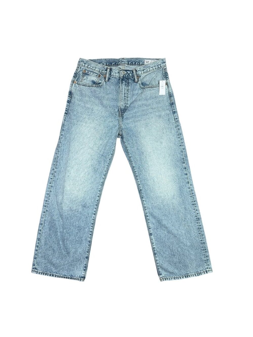 Gap '90s Loose Jeans Mens 30x28 Light Wash Blue Denim Straight Leg Cotton NWT